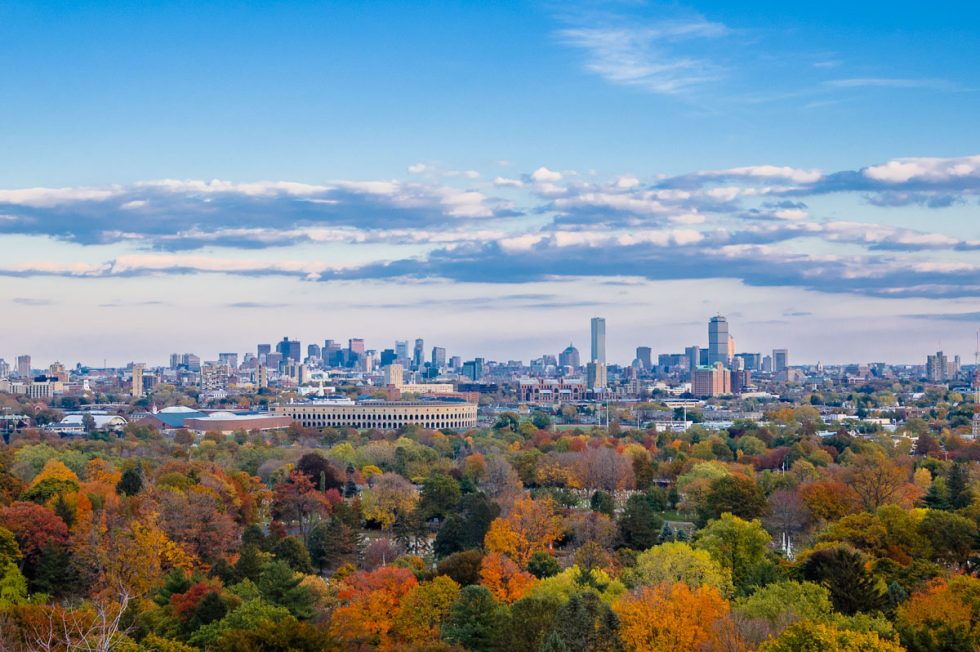 Cambridge Boston Skyline